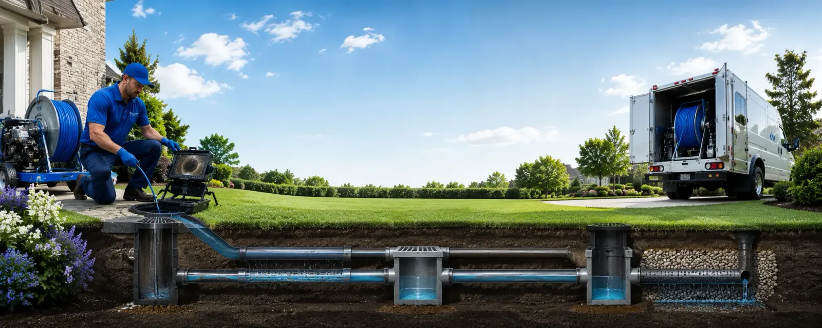 Outdoor drain cleaning information for Lucernemines, PA